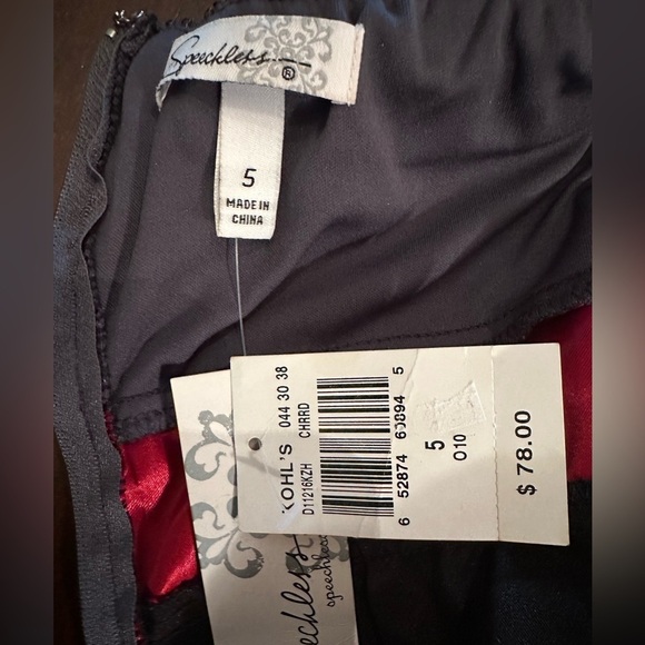 NWT Speechless size 5 formal strapless mini dress - Picture 6 of 10